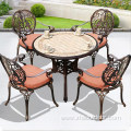 Cast Balcony Chair outdoor dining set for 8